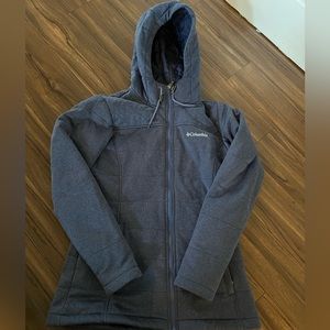 Columbia quilted lined hooded jacket